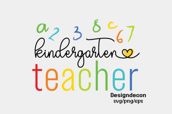 Kindergarten Teacher Gift Retro Svg for Crafts