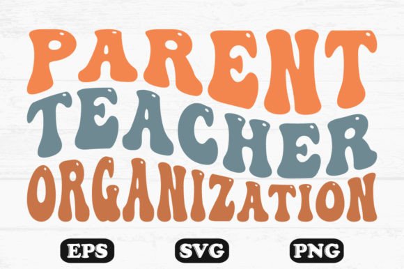 Parent Teacher Organization Retro Svg: Graphics for Crafts