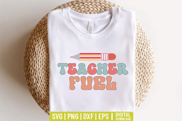 Retro Graphics for Crafts: Teacher Fuel SVG Review