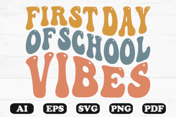 Retro School Vibes: Graphics for Crafts