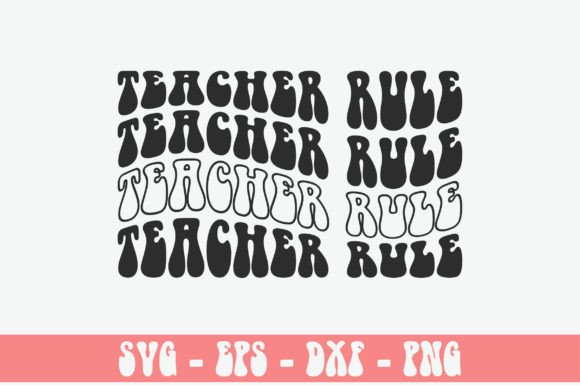 Retro Teacher Rule Graphics for Crafts