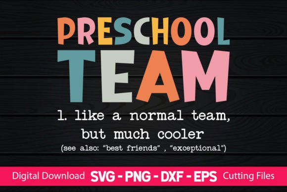 Teacher Preschool Team Graphics for Crafts
